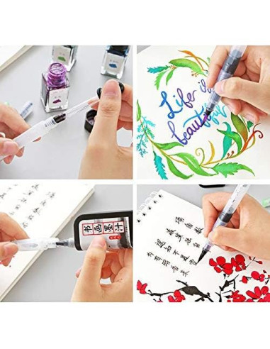 3 Plumas de Pincel de Acuarela Lind Kitchen 122mm Nylon