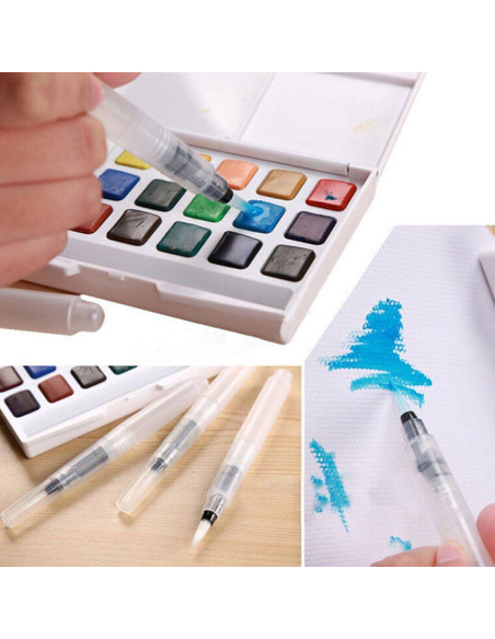 3 Plumas de Pincel de Acuarela Lind Kitchen 122mm Nylon