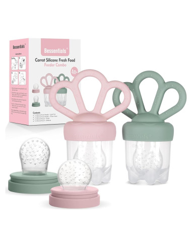 Alimentador de Frutas para Bebés Bessentials - Silicona Libre de BPA