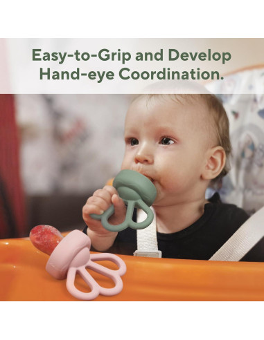 Alimentador de Frutas para Bebés Bessentials - Silicona Libre de BPA