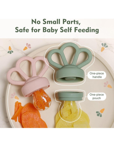 Alimentador de Frutas para Bebés Bessentials - Silicona Libre de BPA