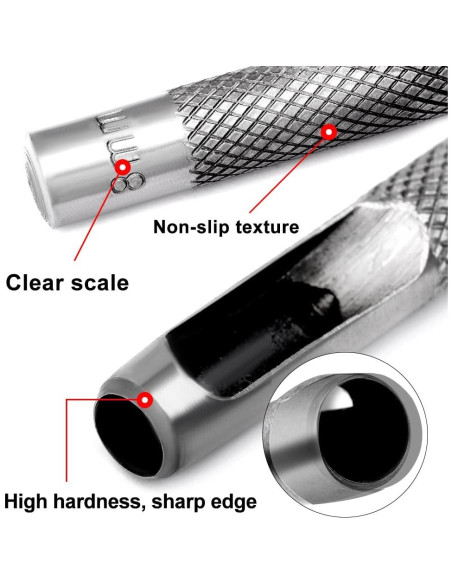 Cortador de Agujeros Utoolmart 17mm de Acero al Carbono