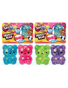 JA-RU Oso Aplastable 2 Paquetes - Juguete Antiestrés para Niños