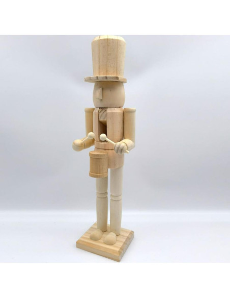 Cascanueces de Madera sin Pintar Cabilock 38cm para Decorar