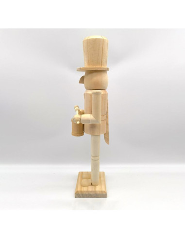 Cascanueces de Madera sin Pintar Cabilock 38cm para Decorar