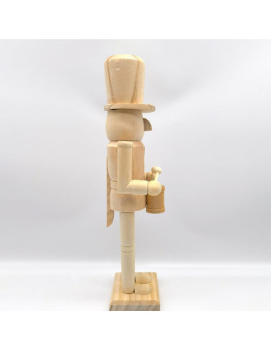 Cascanueces de Madera sin Pintar Cabilock 38cm para Decorar