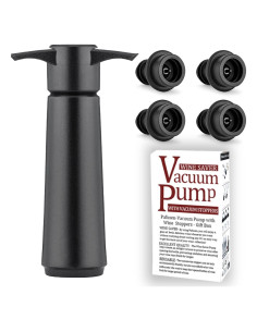 Juego de bomba de vacío Pafusen con 4 tapones de vino