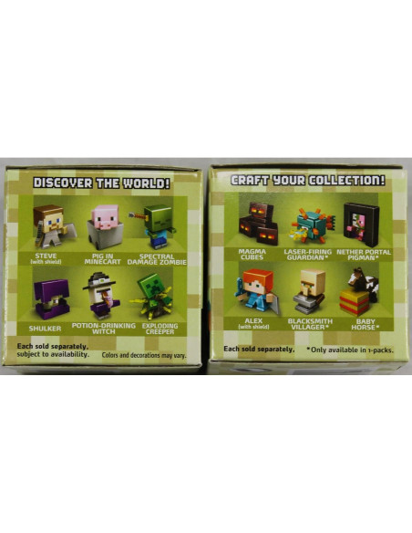 Paquete de 6 Mini-Figuras Minecraft End Stone Mattel