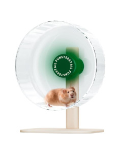 Rueda de Hámster Silenciosa FunstersTail 22.1 cm Verde Aguacate