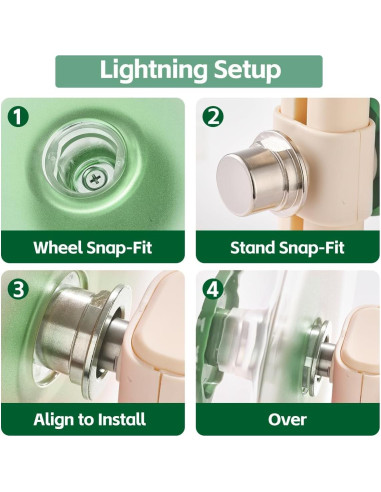 Rueda de Hámster Silenciosa FunstersTail 22.1 cm Verde Aguacate