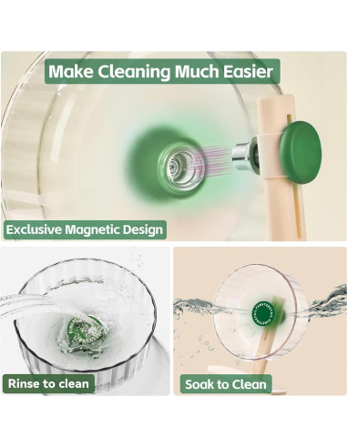 Rueda de Hámster Silenciosa FunstersTail 22.1 cm Verde Aguacate