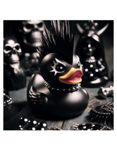 Figura de Pato Punk Gótico de Resina Edenfaux - 7.49x8x6cm