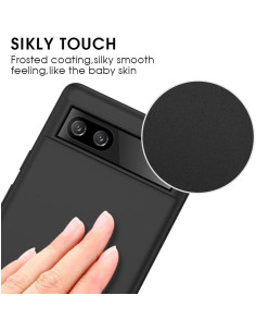 Funda Ultra Fina TPU para Google Pixel 6A - Negro - Serie Guardian 2