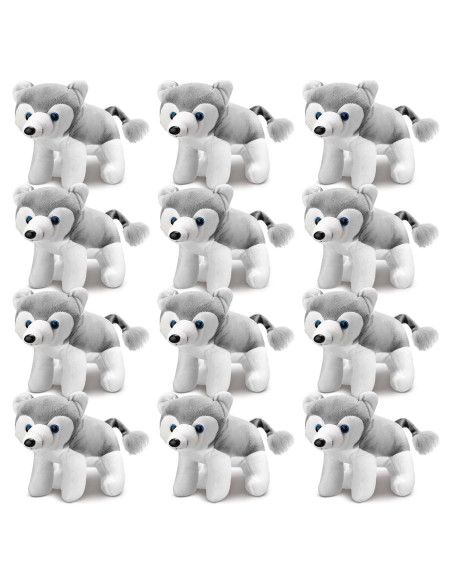 Set de 12 Animales de Peluche de Lobo Seenelling 15 cm Set de 12 Animales de Peluche de Lobo Seenelling 15 cm