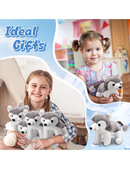 Set de 12 Animales de Peluche de Lobo Seenelling 15 cm Set de 12 Animales de Peluche de Lobo Seenelling 15 cm