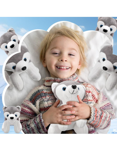 Set de 12 Animales de Peluche de Lobo Seenelling 15 cm