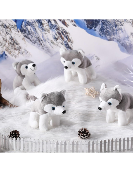 Set de 12 Animales de Peluche de Lobo Seenelling 15 cm Set de 12 Animales de Peluche de Lobo Seenelling 15 cm