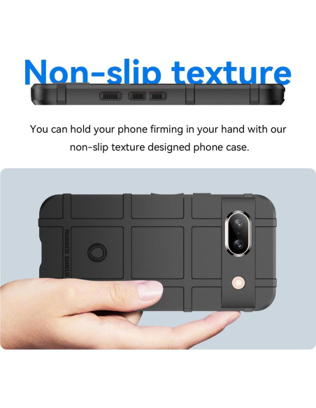 Funda Ajustada Rugged Shield para Google Pixel 8A - Protección Militar