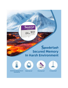 Tarjeta Micro SDXC 64GB Speederlash UHS-I V30 A1 90MB/s 2