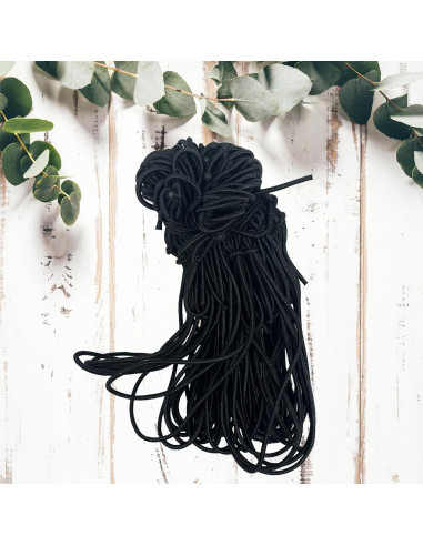 K-Kraft Lazos Elásticos Negros Mate 50 Unidades 25.4 cm