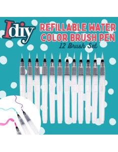 Juego de 12 Pinceles de Acuarela Recargables Maddie Rae 2
