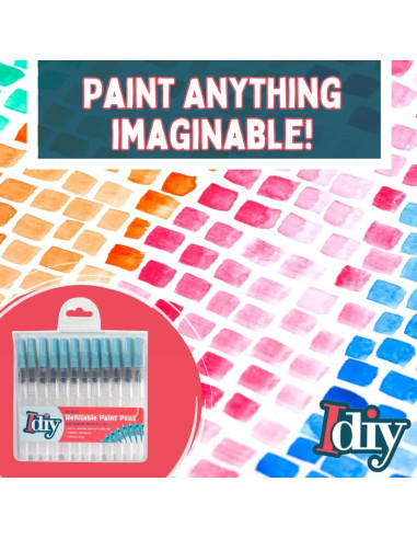 Juego de 12 Pinceles de Acuarela Recargables Maddie Rae