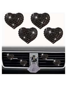 Clips Ambientadores de Coche Jowxsx, 4 Pcs Mariposa Strass