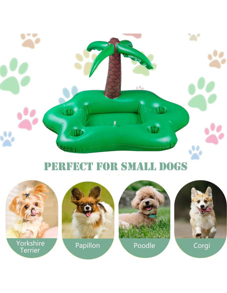 Juego de Flotadores para Perros KUCDBUN con Tazón Plegable