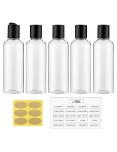 Set de 5 Botellas de Viaje 100ml Owlyee Aprobadas por TSA