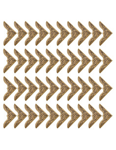 80 Protectores de Esquinas de Metal Zhengmy para Libros