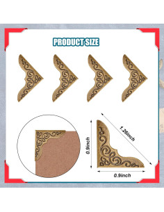 80 Protectores de Esquinas de Metal Zhengmy para Libros 2