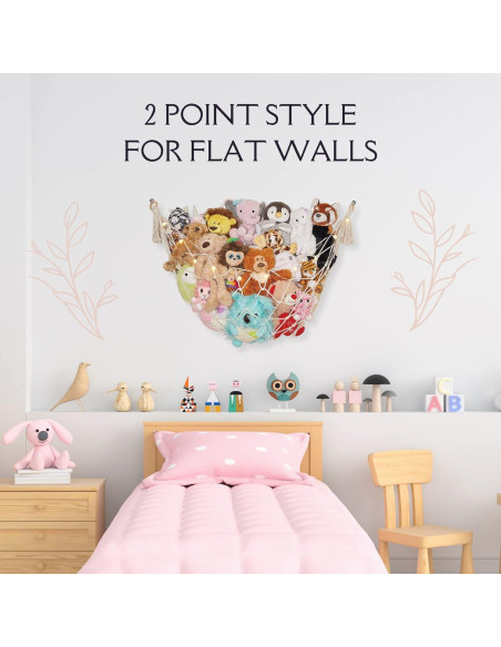 Hamaca de Almacenamiento Lilly's Love para Peluches - Blanco Hamaca de Almacenamiento Lilly's Love para Peluches - Blanco