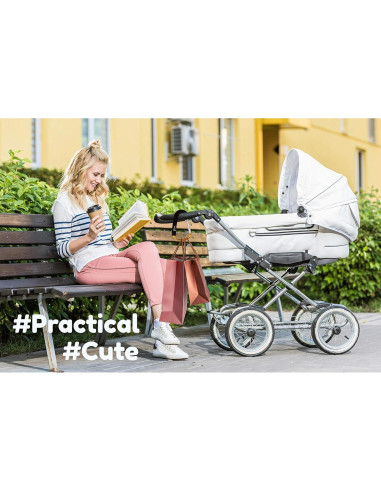Organizador de Carrito de Bebé Toolik X-Large Oro con Clip