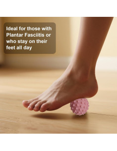 Bola de Masaje Rosa NEBORASTEP para Pies y Músculos Tensos 2