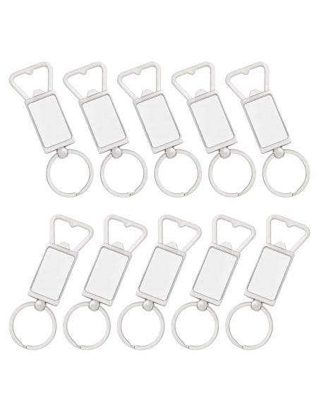 Paquete de 10 Llaveros Abrebotellas Blancos Framendino