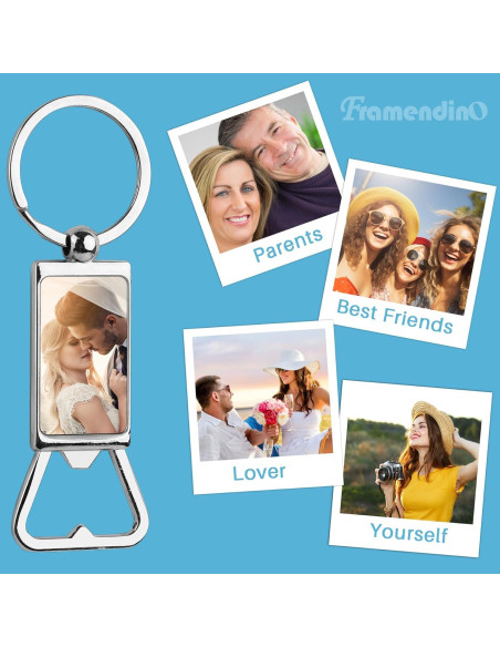 Paquete de 10 Llaveros Abrebotellas Blancos Framendino