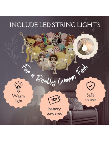 Hamaca de Almacenamiento Lilly's Love para Peluches - Blanco