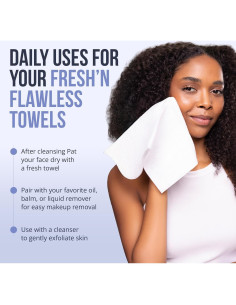 Toallas Faciales Desechables Zev Fresh'n Flawless - 50 Ct XL 2