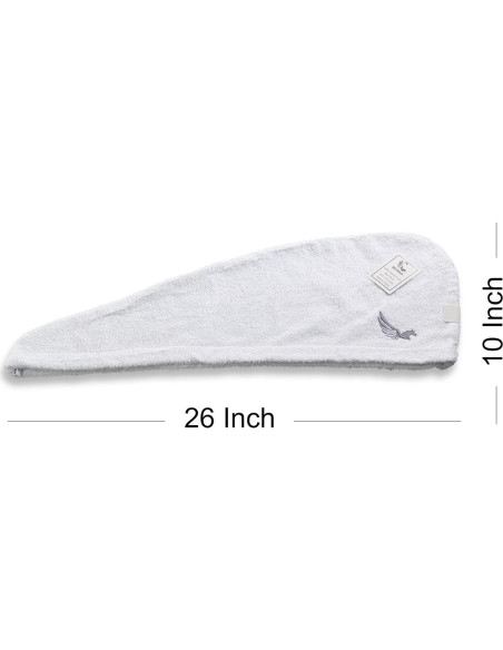 Toalla de Cabello de Algodón Turco Selarus 25.4x66 cm