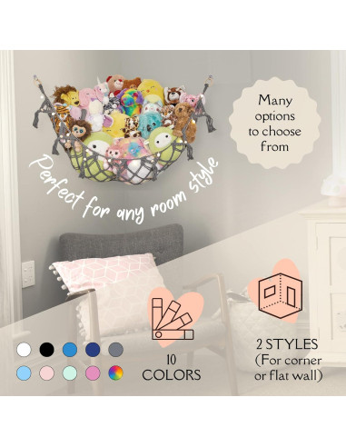 Hamaca de Almacenamiento Lilly's Love para Peluches - Blanco