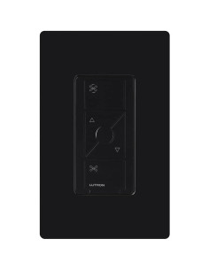 Interruptor de Velocidad de Ventilador Inteligente Lutron Caseta Negro 2