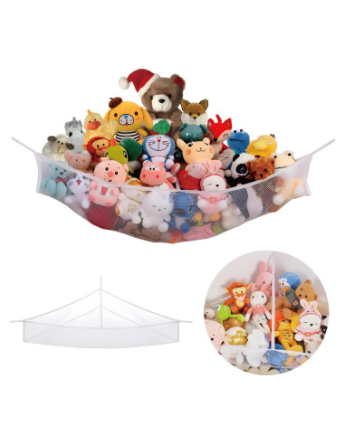 Hamaca de Peluches Grande INSFITY Blanco para Esquina 60 Juguetes