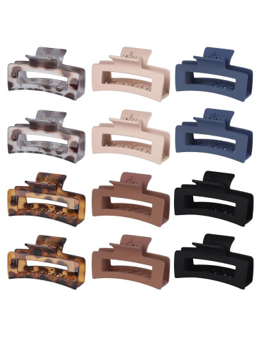 Paquete de 12 Clips de Garra Hanperal 8.9 cm Leopardo