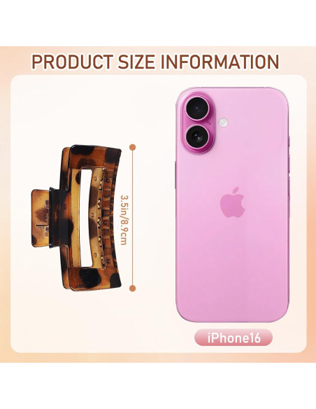 Paquete de 12 Clips de Garra Hanperal 8.9 cm Leopardo