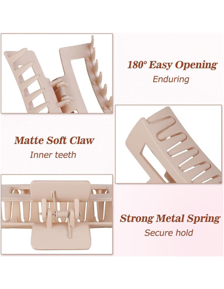 Paquete de 12 Clips de Garra Hanperal 8.9 cm Leopardo