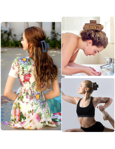 Paquete de 12 Clips de Garra Hanperal 8.9 cm Leopardo