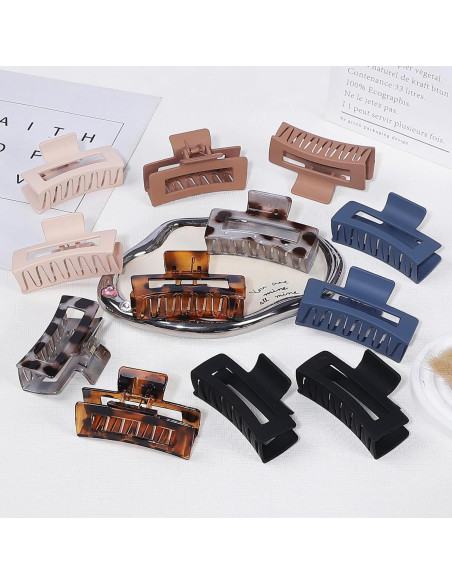 Paquete de 12 Clips de Garra Hanperal 8.9 cm Leopardo