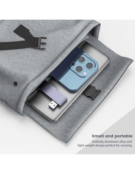 Hub USB 4 Puertos Fidioto 1x3.0 3x2.0 Negro 2Pack