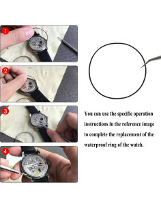 10 Juntas O Ring 1.0mm TICFROG para Relojes 30-35mm 2