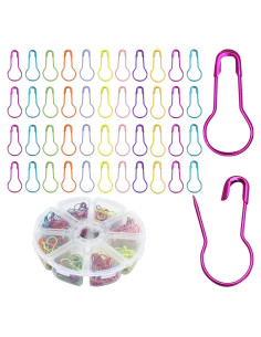 320 Alfileres de Seguridad Coufce Metal Multicolores con Caja